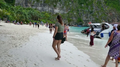 Thailand 4 December 2016 Phi Phi National Park, Krabi, Thailand Stock Footage 84446438