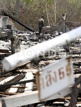 Photograph: Thailand Accident Army Weapon Warehouse Explosion - Apr ...