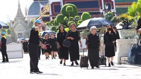 Thailand allows public to pay respects to late princess, THAILAND, TH - 27 Jun 2 Stock Footage 337769482
