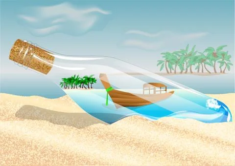Thailand beach Illustrazione stock