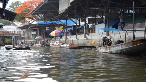 Thailand Boat Dock Stock Footage 114515650
