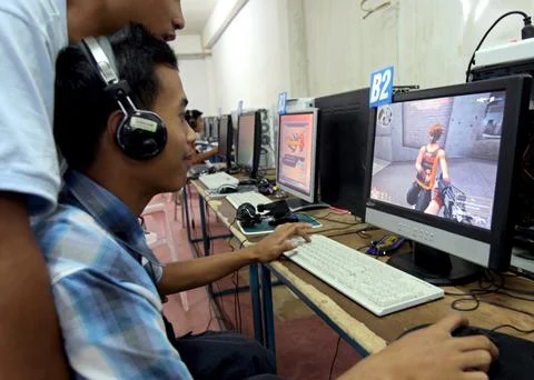 Thailand Computer Games - Oct 2008 Stock Photos