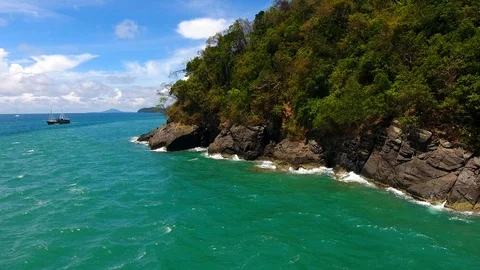 Thailand drone flight Stock Footage 85974008