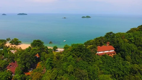 Thailand drone flight Stock Footage 85976475