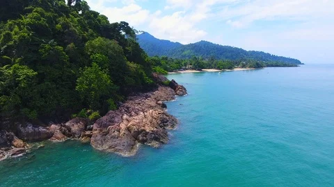 Thailand drone flight Stock Footage 85976498