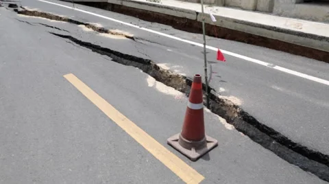 THAILAND DROUGHT ROAD COLLAPSE DROUGHT Stock Footage 52182516