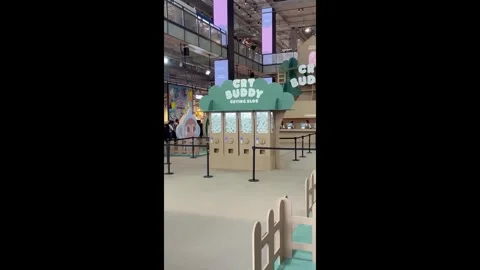 Thailand: Fans queue for latest Pop Mart doll at shopping mall in Bangkok... Stock Footage 320604945
