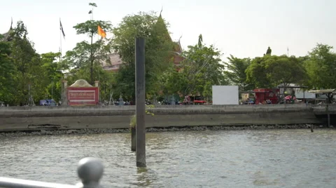 Thailand Ferry Ride Stock Footage