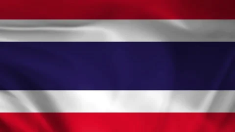Thailand flag animation Stock Footage 245552733