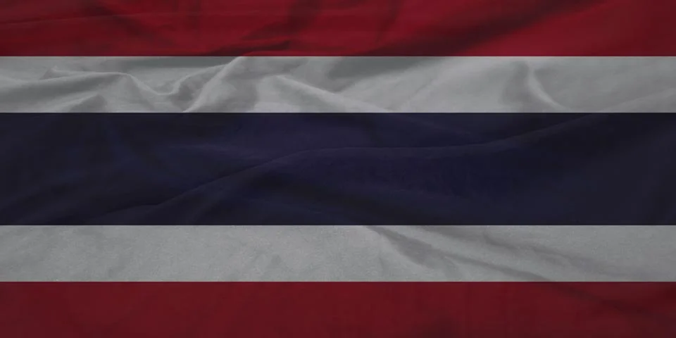 Thailand    Flag breeze flutter texture Stock Photos