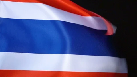 Thailand Flag Flapping Stock Footage 118970455