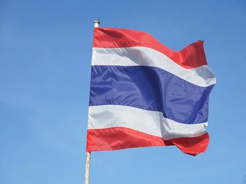 Thailand flag Stock Footage 103917910