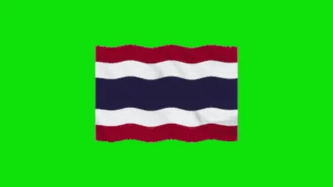 Thailand flag on green screen Vidéo 328898913