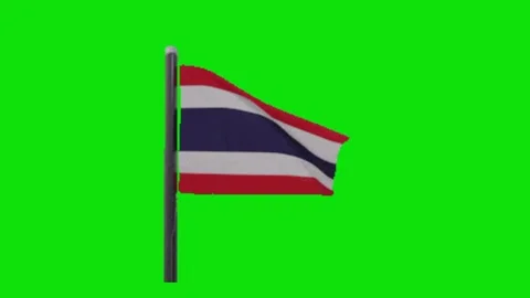 Thailand flag on green screen 動画素材 328898917
