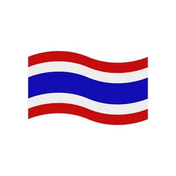 Thailand flag icon vector Stock Illustration