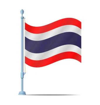 Thailand flag Stock Illustration