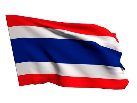 Thailand flag Illustrazione stock