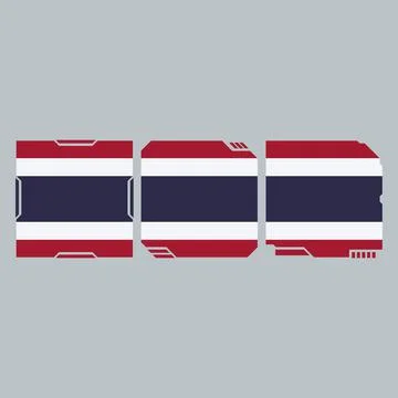 Thailand Flag Stock Illustration