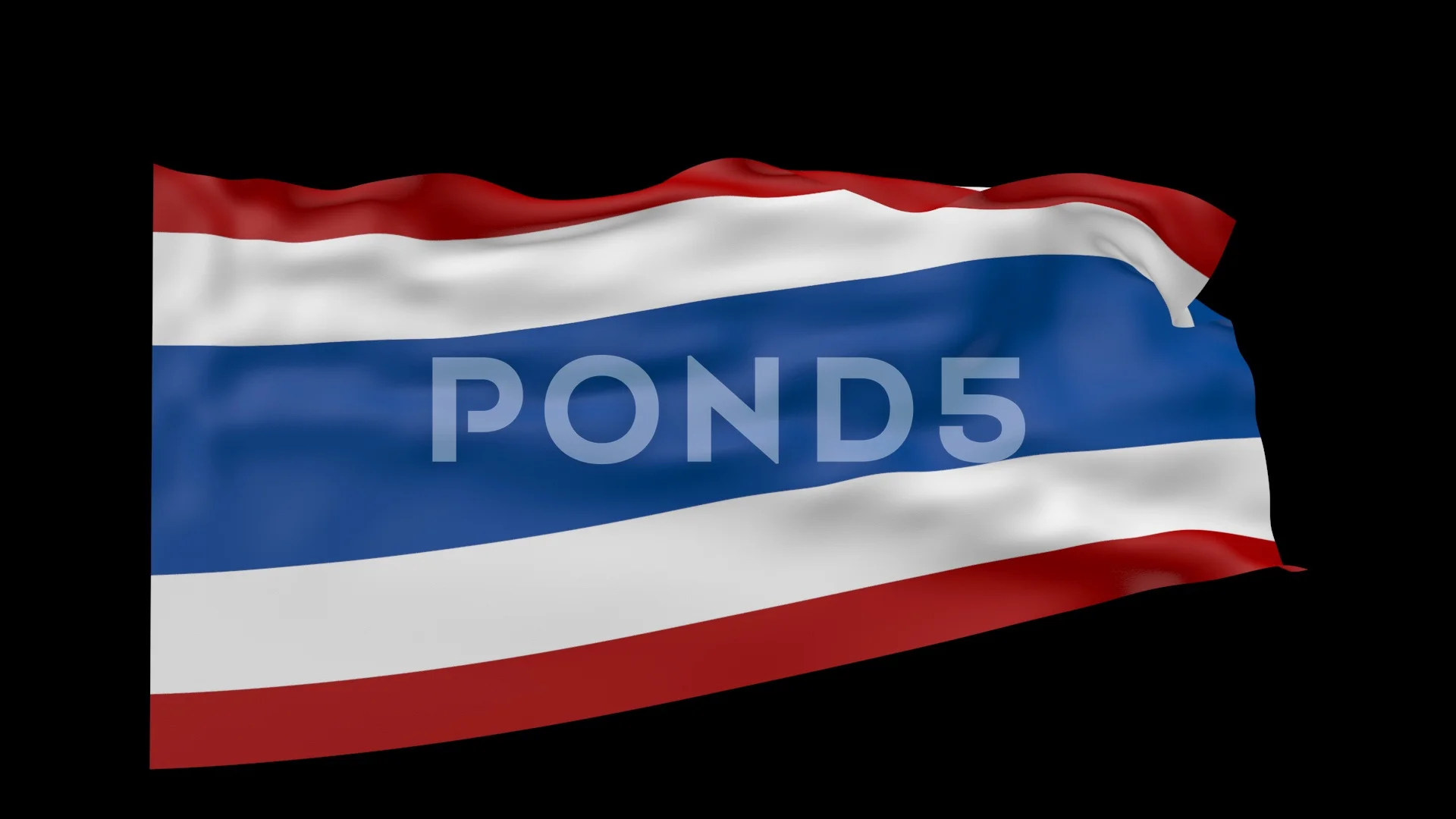 thailand flag over black background 3d a... | Stock Video | Pond5