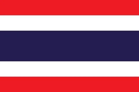 Thailand Flag Vector Animation Design Stock Illustration