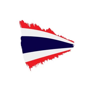 Thailand flag, vector illustration Stock Illustration