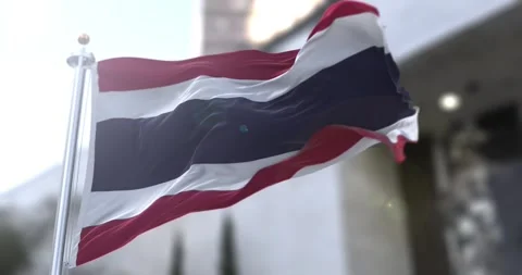Thailand-flag-waving-seamless-loop-4k-60fps Stock Footage 330855627