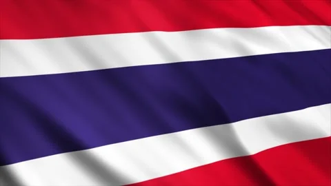 Thailand Flag waving in the wind Stock Footage 236435249