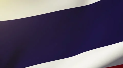 Thailand flag waving in the wind. Looping sun rises style.  Animation loop Video stock 48979429