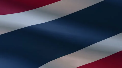 Thailand Flags 6 In 1 Stock Footage 35282977