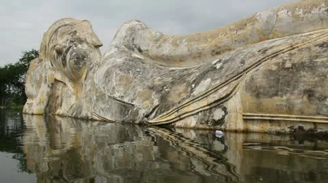 Thailand Flood Ayutthaya 9819 2nd Stock Footage