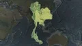 Thailand - hub of the world. Topographic 4k or 4k+ Resolution