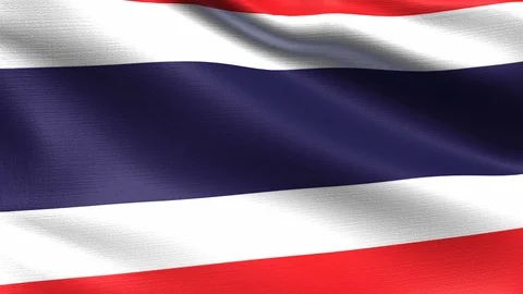 Thailand Looping Flag 4K Stock Footage 108120168