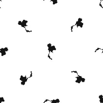 Thailand map pattern seamless black Illustrazione stock