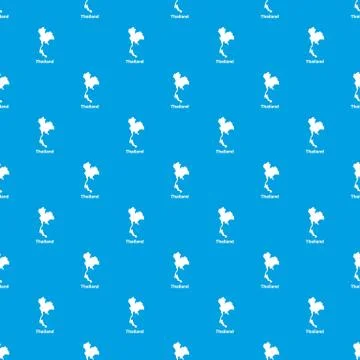 Thailand map pattern seamless blue イラスト素材