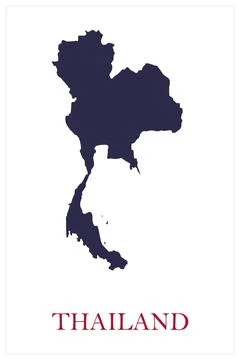 Thailand maps vector Stock Illustration