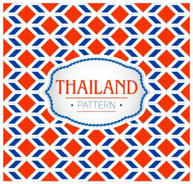 Thailand pattern, Background texture and Emblem. Stock Illustration