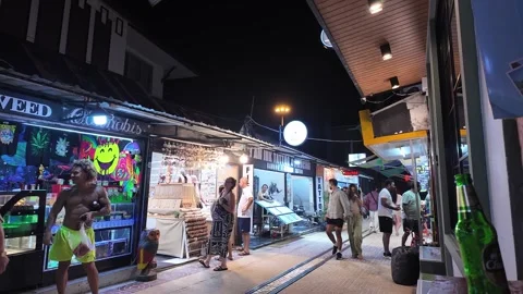 Thailand Phi Phi islands at night Southeast Asia vibe atmosphere high season Stockbeeldmateriaal 331080038