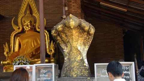 Thailand Prayer Temple Stock Footage 114515477