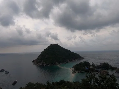 Thailand Rainy Island Stock Footage