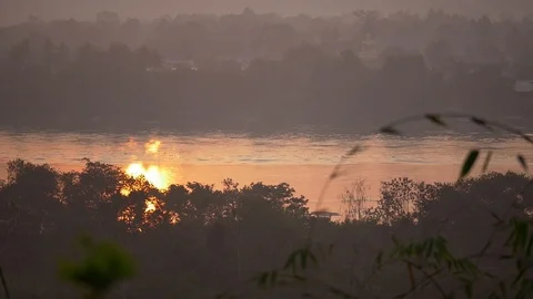 Thailand River Landscape Video stock 86473029