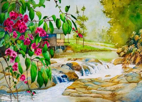 Thailand spring Stock Illustration