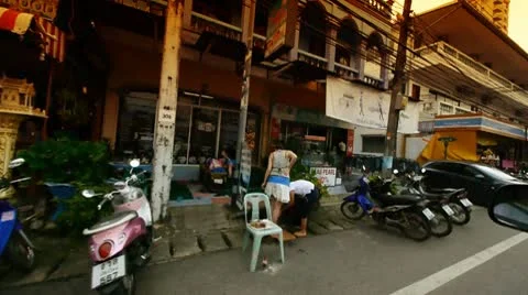 Thailand streets 1 Stock Footage 10803876