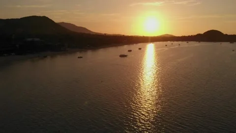 Thailand Sunset KohSamui Beach Видео 150980923