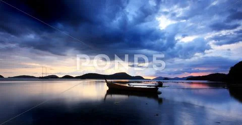 Thailand sunset Stock Photos