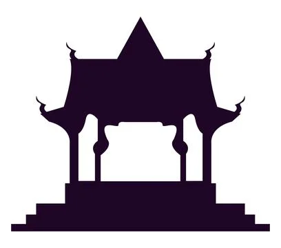 Thailand temple arch Stock Illustration