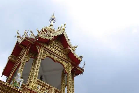 Thailand temple on cloud Stock Photos