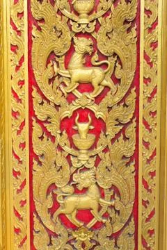 Thailand temple texture and pattern Stock Photos