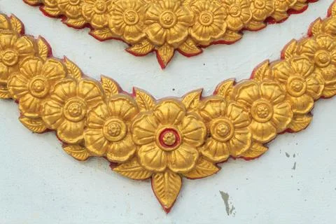 Thailand temple texture and pattern Stock Photos