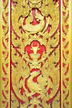 Thailand temple texture and pattern Stock Photos