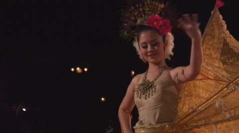 Thailand: Traditional dance sequence Stock Footage 1085521